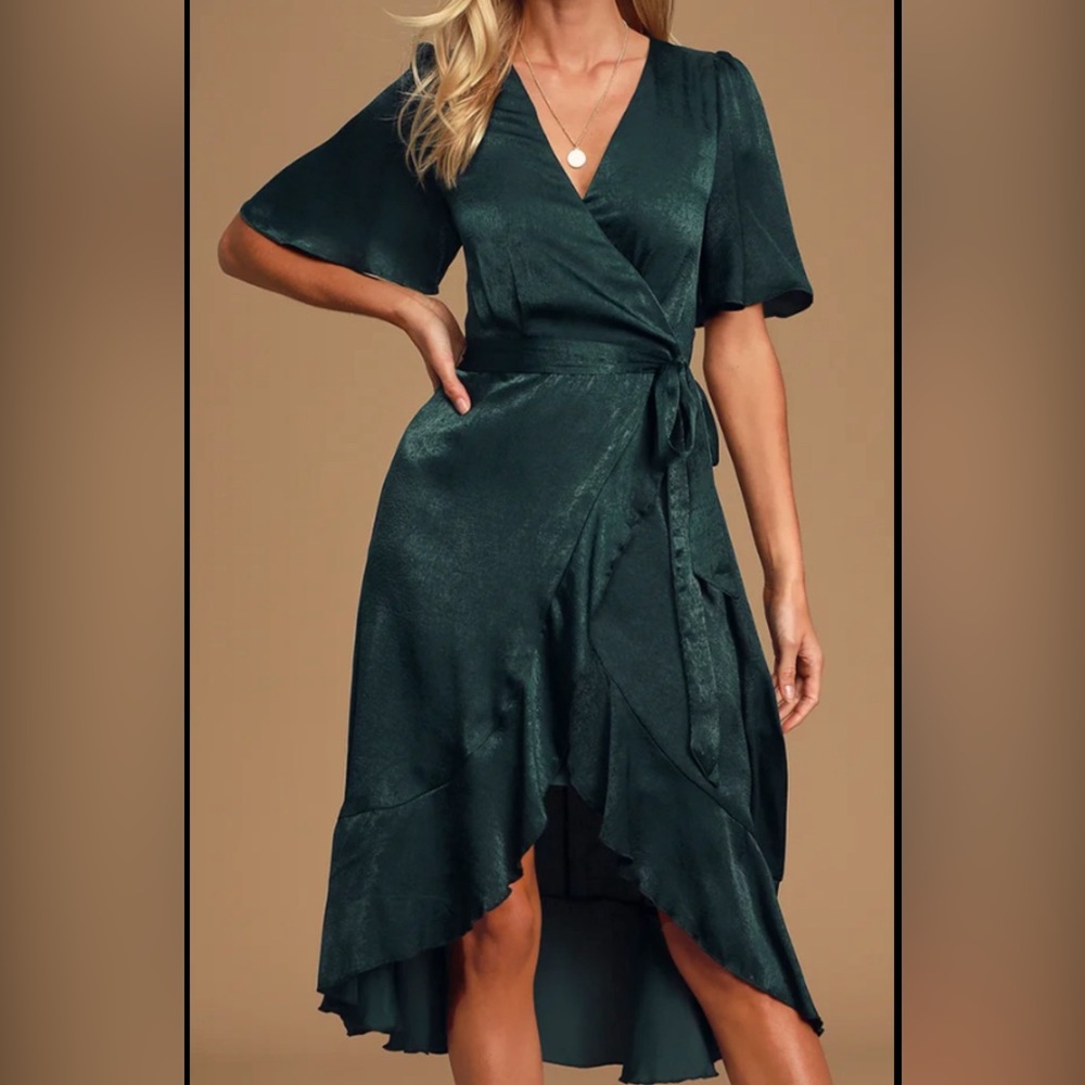 Lulus midi short sleeve dress - size XL